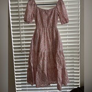 Floral Pink Women's Dress